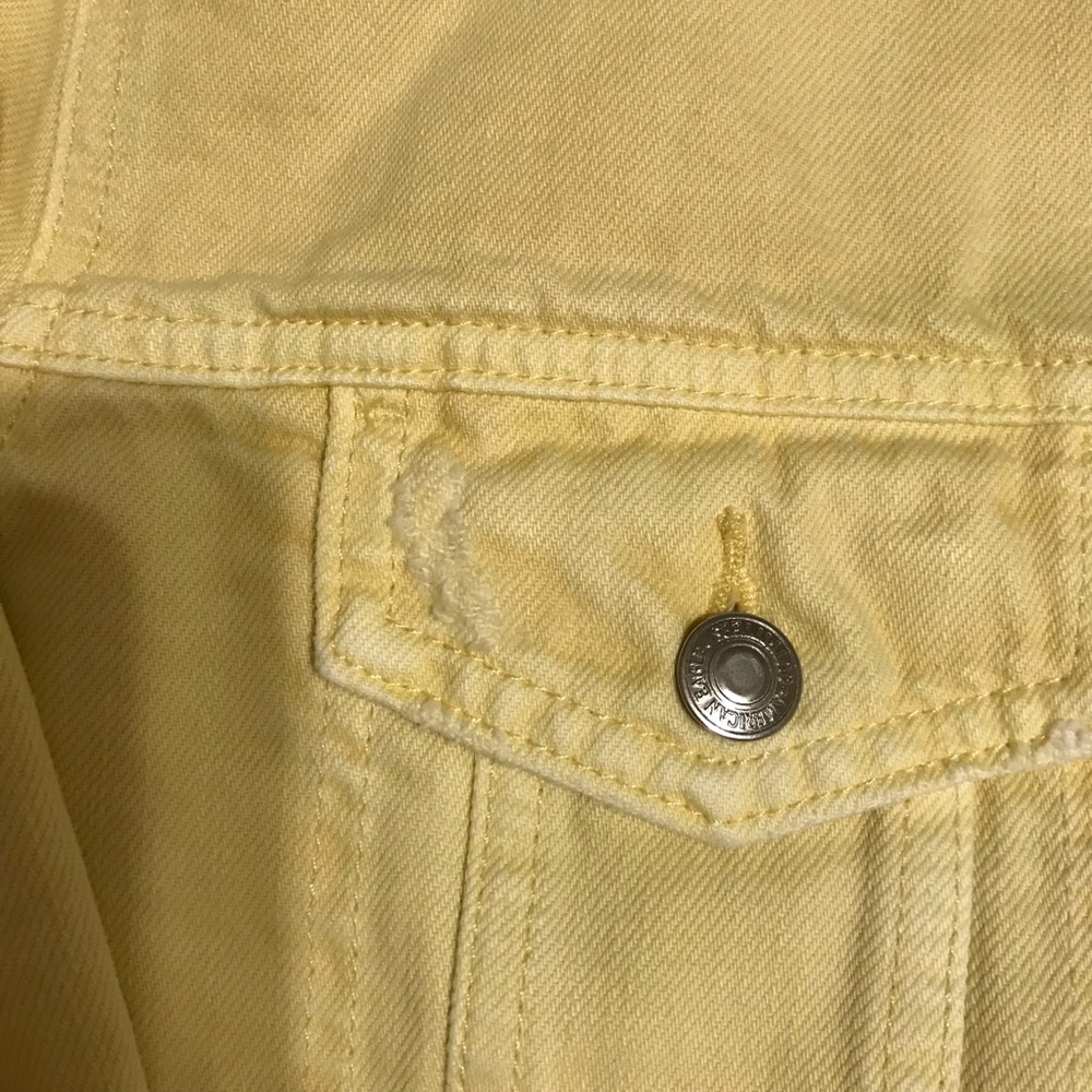 Ae Yellow Denim Jacket - Picture 5 of 5